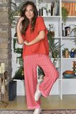 Sunday Morning Demi Bloom Pant Peony Pink / Red